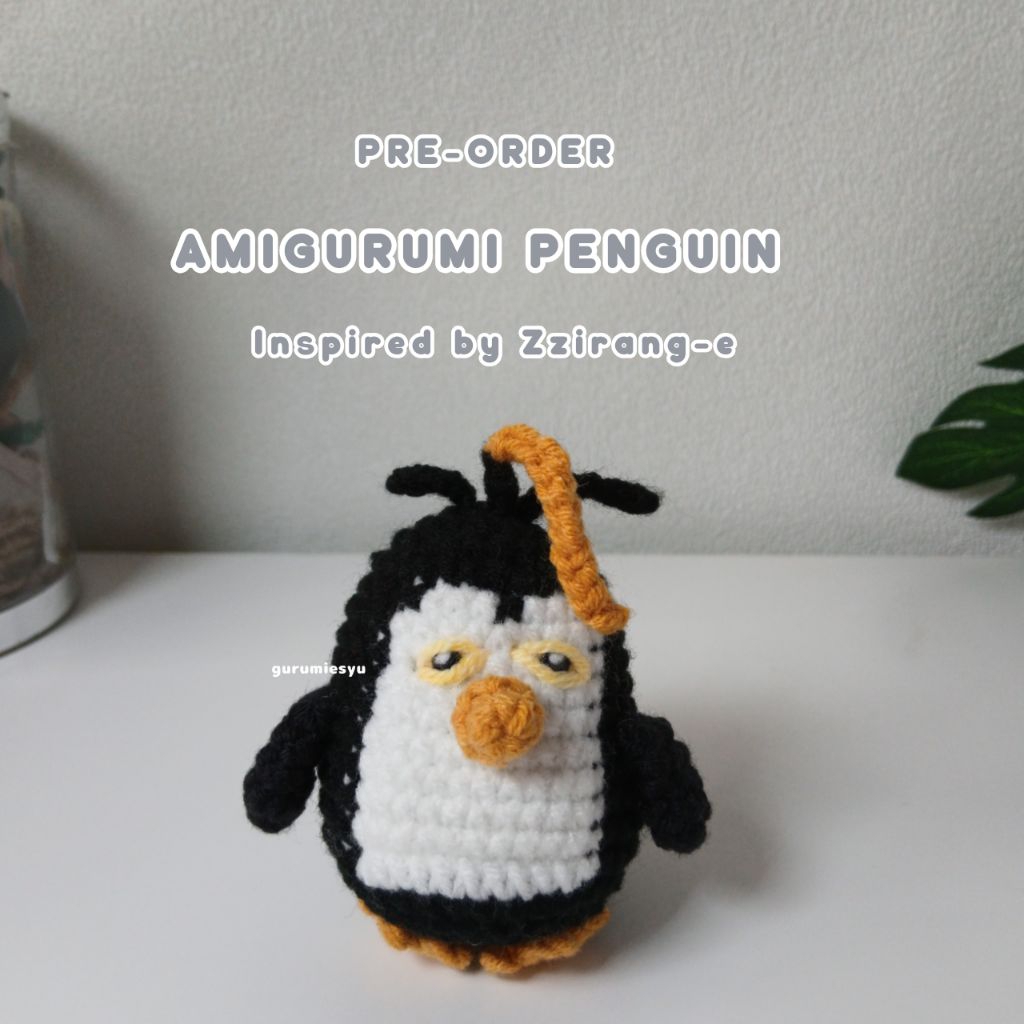 [GURUMIESYU] PRE-ORDER AMIGURUMI ZZIRANG-E || Boneka Rajut Keychain Fanmade || Inspired by Zzirang-e