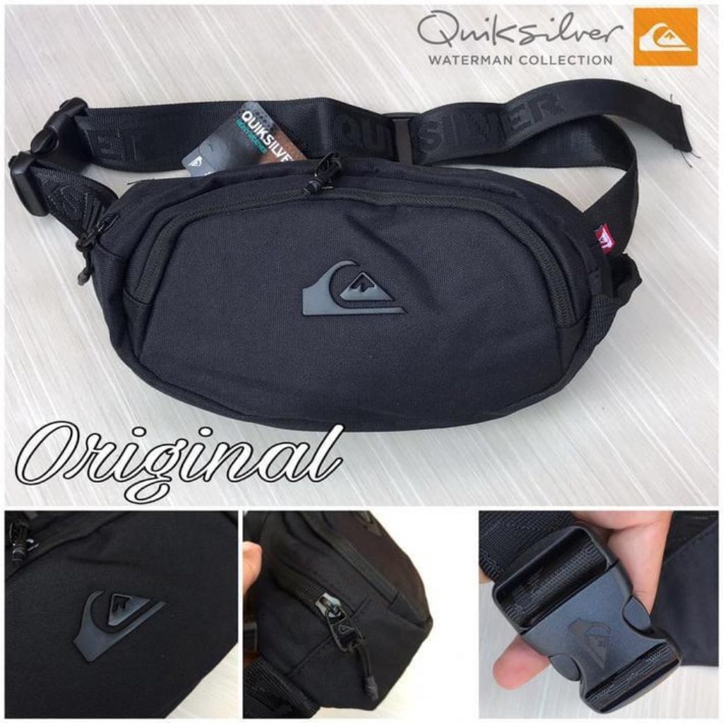 Waistbag Quiksilver Original 100% / tas pria pinggang / slempang bag