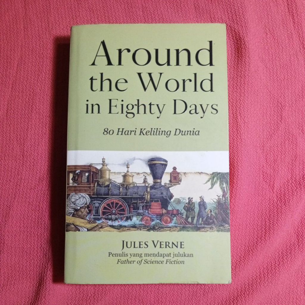 AROUND THE WORLD IN EIGHTY DAYS, 80 Hari Keliling Dunia,  By Julius Verne, kondisi baik, bekas seken