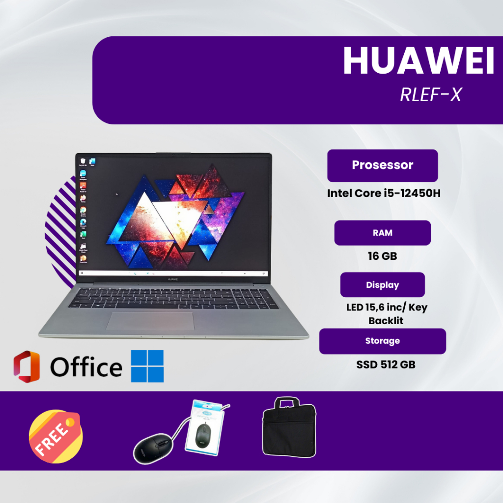 Laptop HUAWEI RLEF-X Core i5-12450H Ram 16 GB
