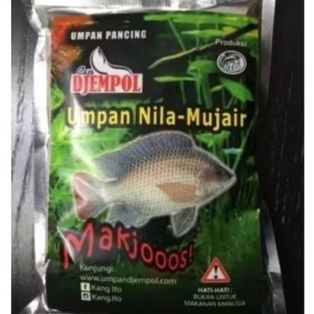 Umpan Pelet Djempol Nila Mujair Makjoss Spesial ikan Nila Mujair Praktis Siap Pakai