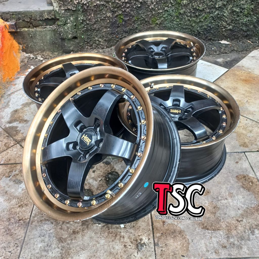 VELG SECOND | HSR BOB RING 18 HOLE 5X100 LEBAR 8.5/9.5 PNP NEW AVANZA-XENIA NEW VELOZ COROLA ATIS