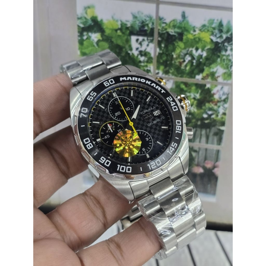 Jam mewah TH Cronograp aktif 43mm Formula one calibre16 stainless steel japan