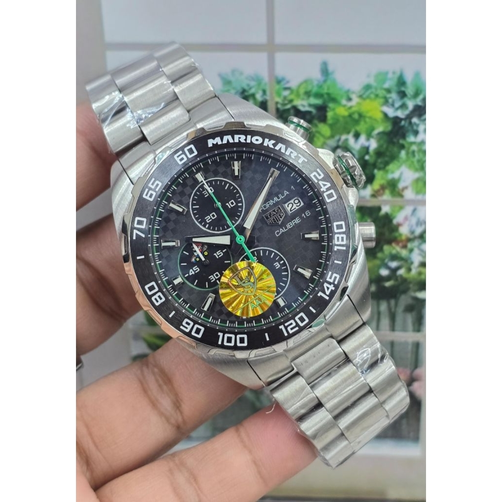 Jam mewah TH Cronograp aktif 43mm Formula one calibre16 stainless steel japan