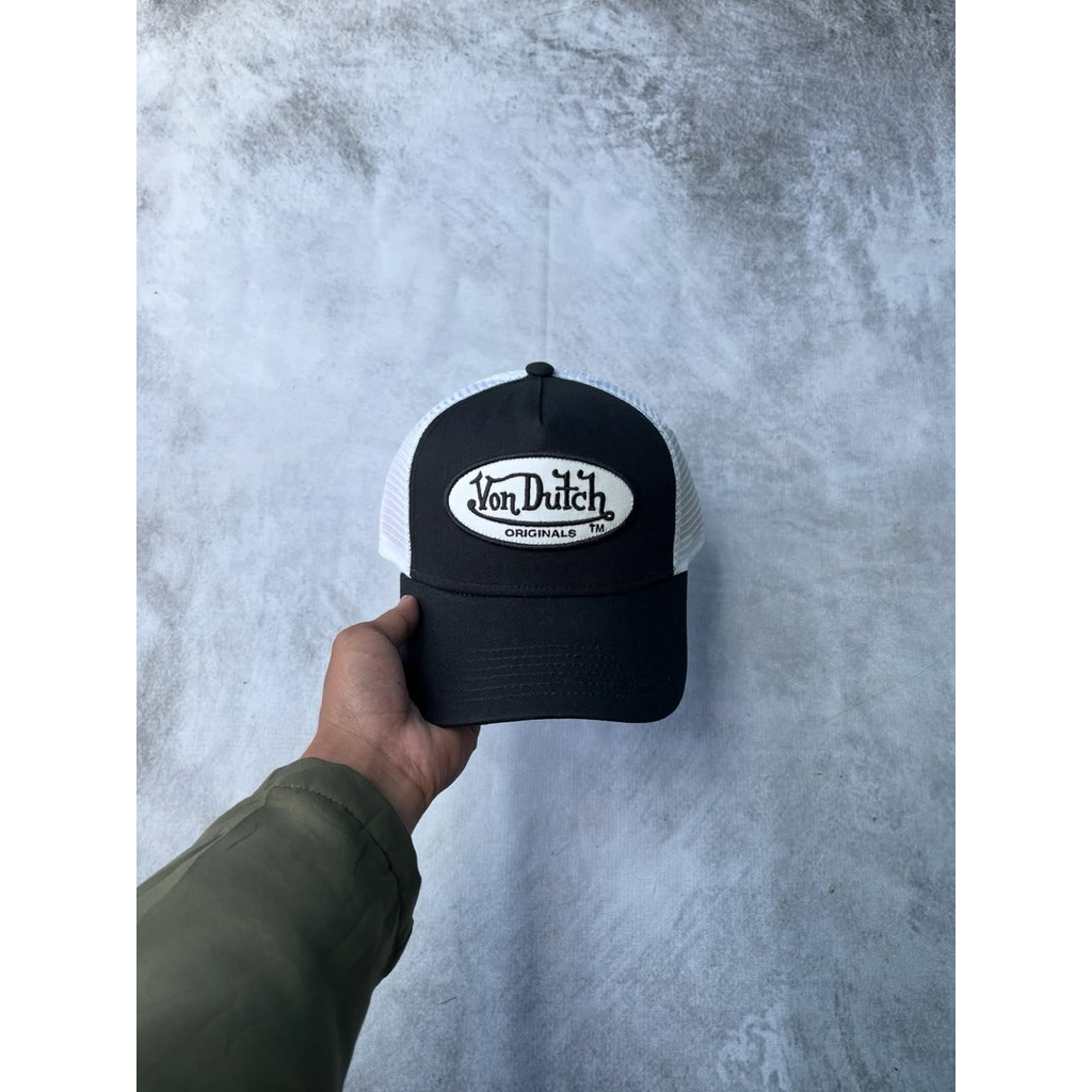 Trucker Hat Von Dutch USA ( Black & White )
