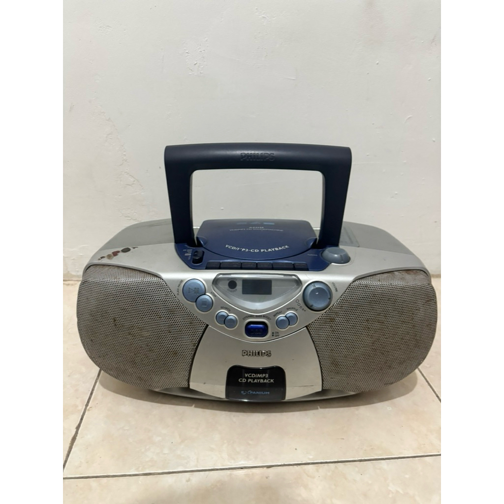 radio tape kaset vcd cd player Philips vintage jadul langka lawas koleksi kolektor pajangan