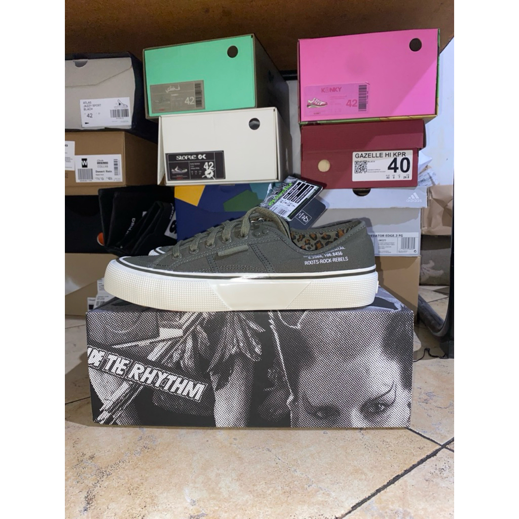 Superga x Dominate Green Leopard