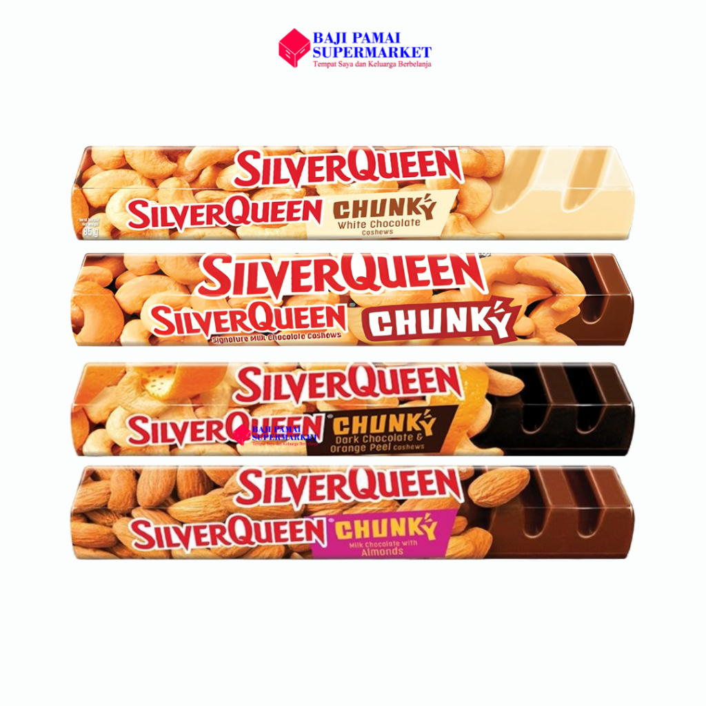 SilverQueen Chunky 85gr / Coklat Batang Enak