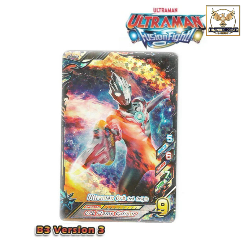 Kartu Ultraman Fusion Fight R/B Ultraman Orb - Orb Origin - Orb Flame Calibur