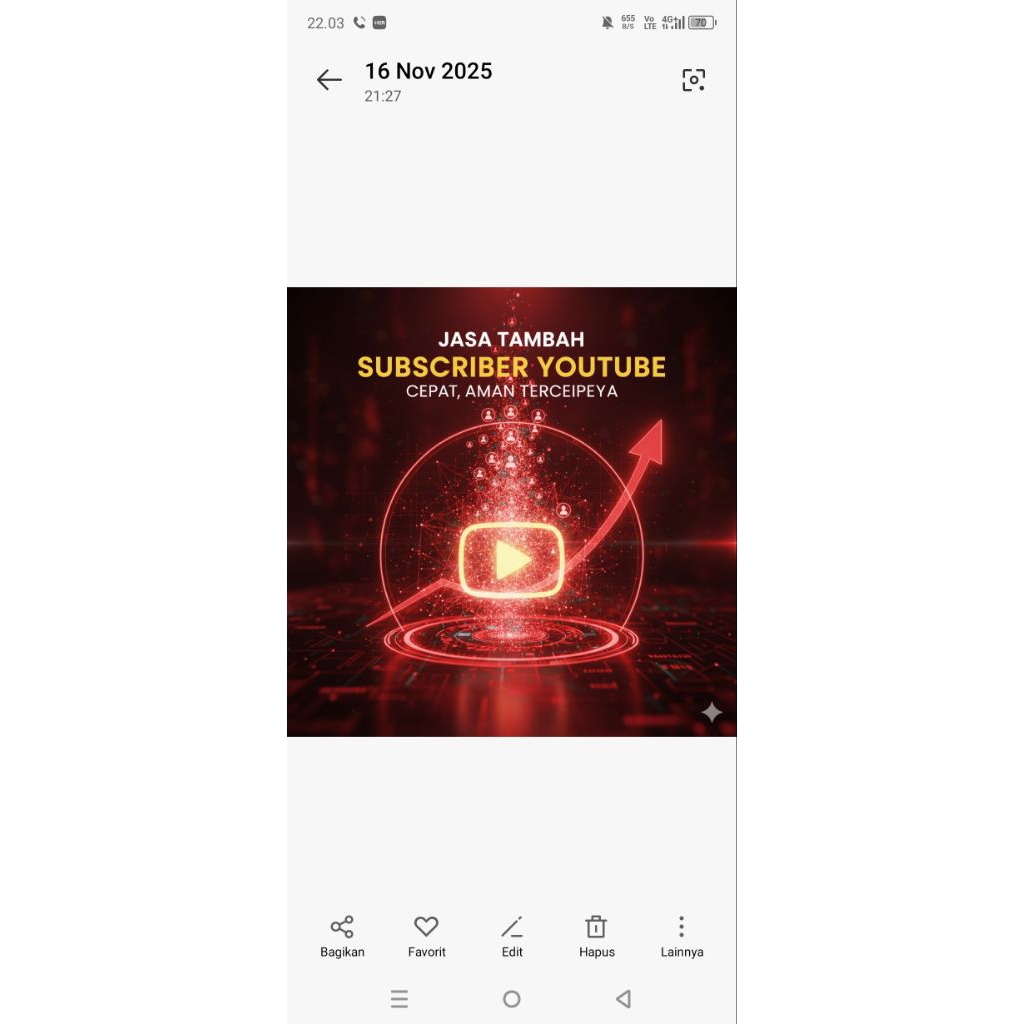 jasa followers+like+komentar YouTube