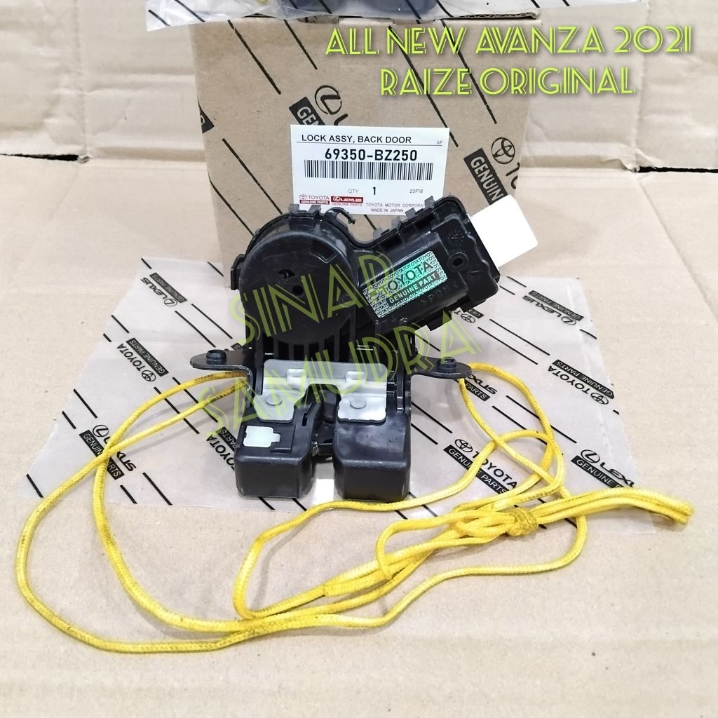 Doo Dor Lock Bagasi Pintu Belakang All New Avanza Veloz Raize 2021 Keatas Original