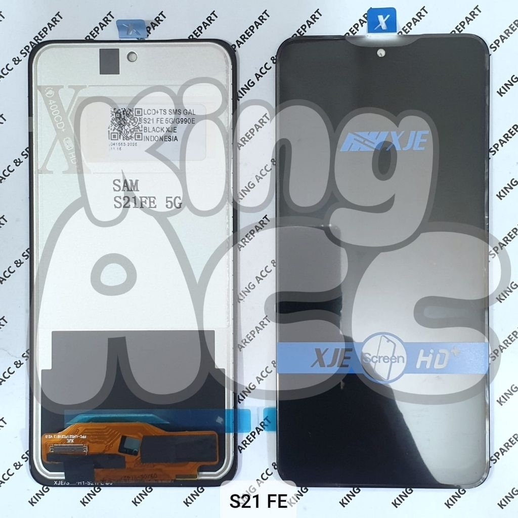 NEW XJE LCD TOUCHSCREEN SAMSUNG GALAXY S21 FE 5G G990E BLACK XJE INDONESIA