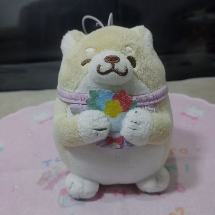 Shiba Inu Flower's Keychain