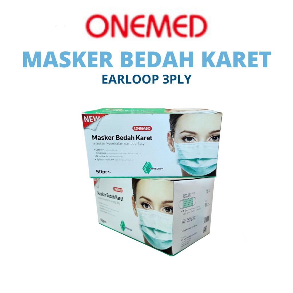 Masker Bedah Karet Onemed/masker medis earloop onemed