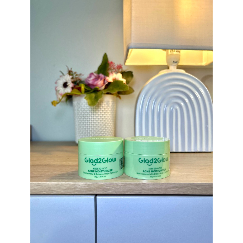 NEW Glad2Glow Kiwi 3D Acid Acne Moisturizer baru ORIGINAL 100%e
