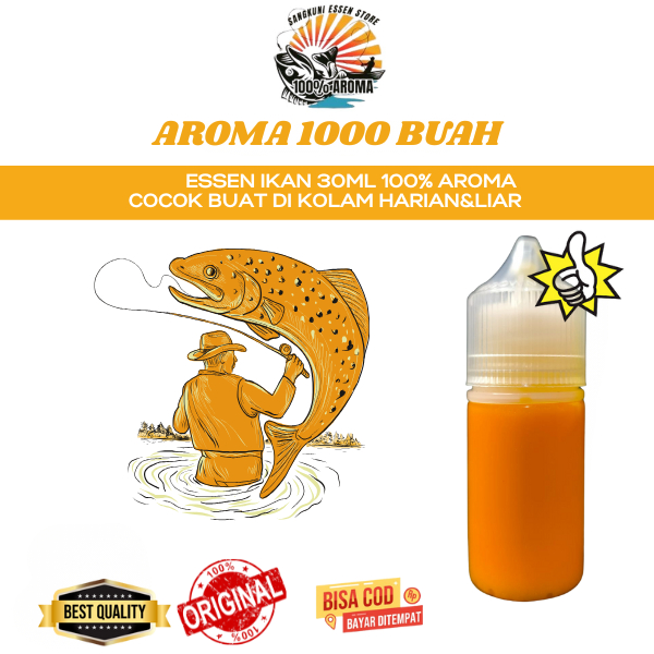 Essen Ikan Mas Aroma 1000 Buah Umpan Mancing Jos