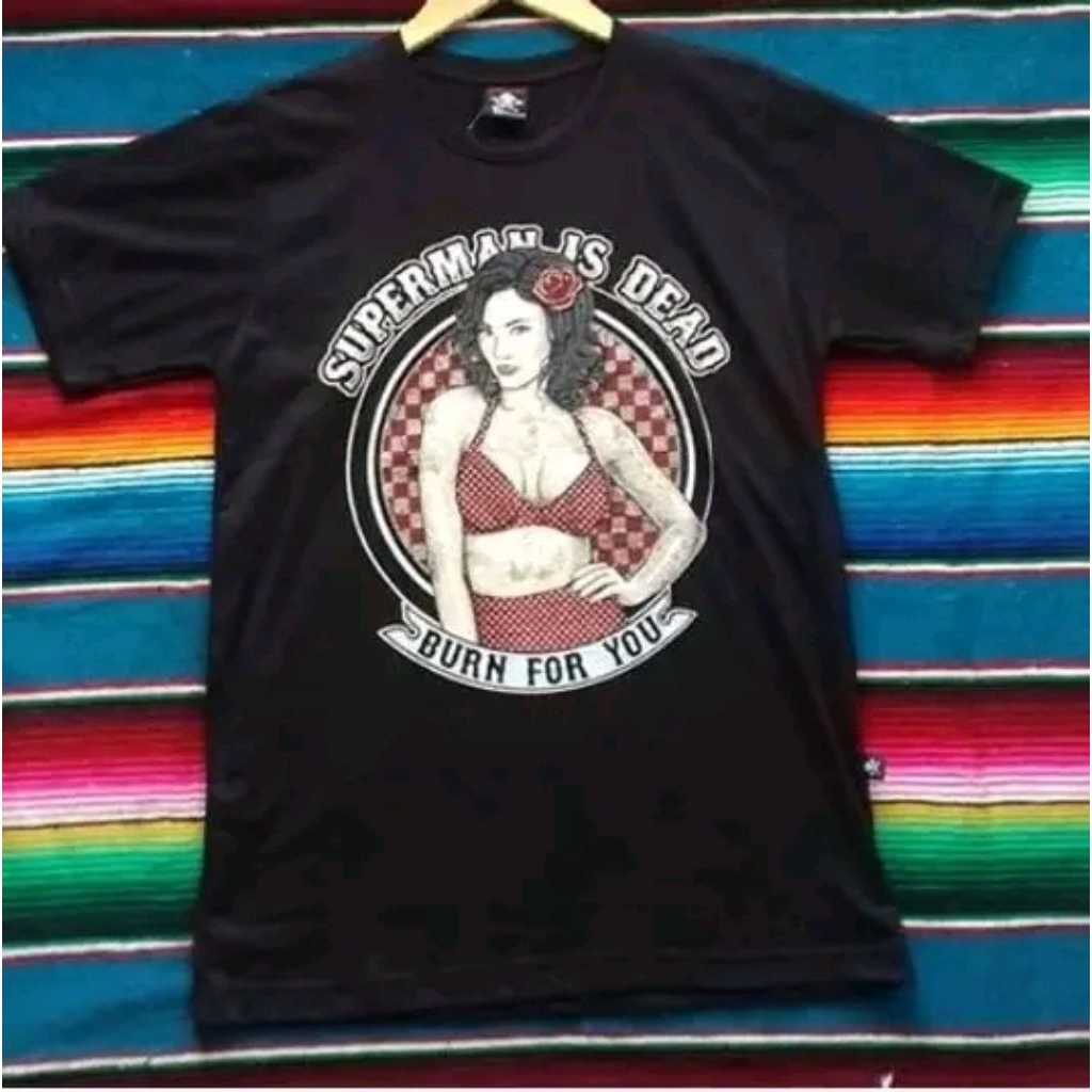 SUPERMAN IS DEAD OFFICIAL MERCHANDISE | TSHIRT BURN FOR YOU BLACK