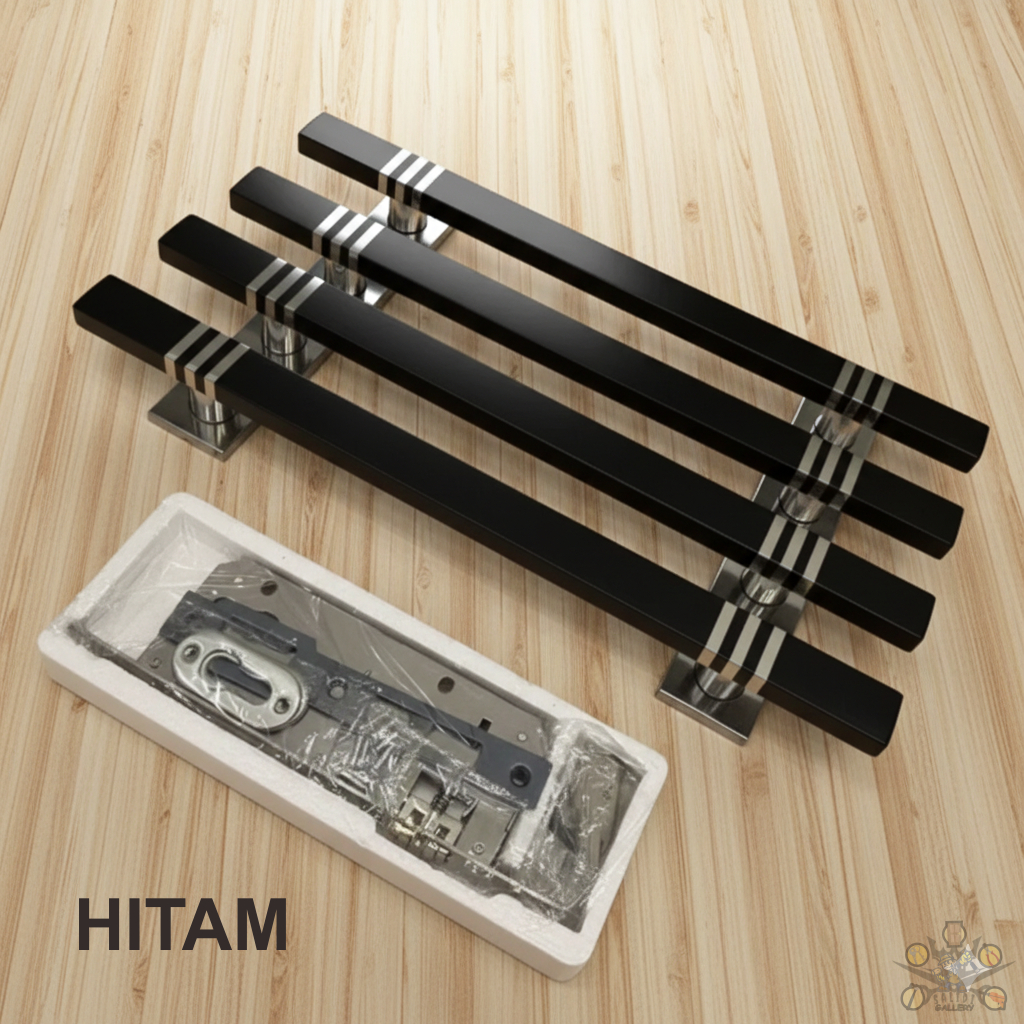 Paket Handle dan Body Kunci Gagang Kotak Pintu Rumah Handle Pintu Minimalis Tarikan Pintu
