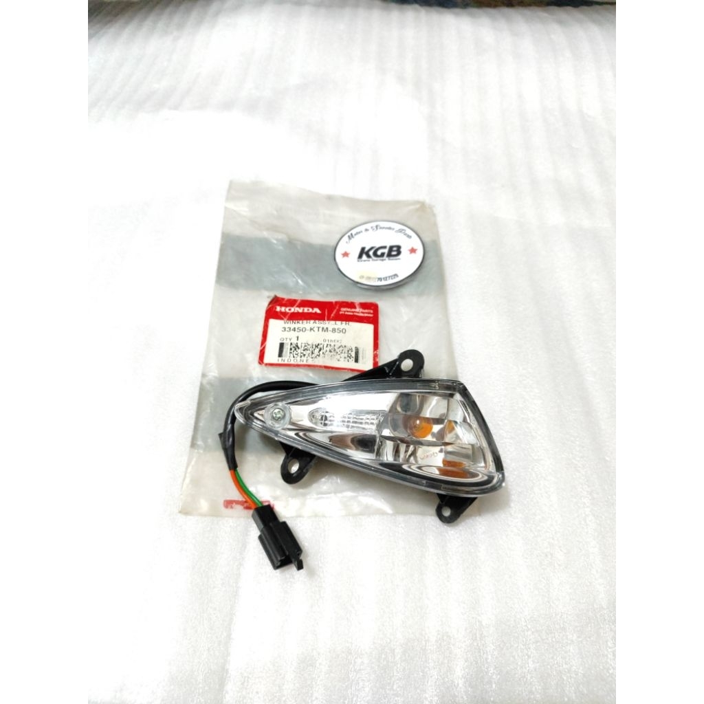 sein winker assy depan kiri L supra x 125 Ori baru ahm 33450 ktm 850