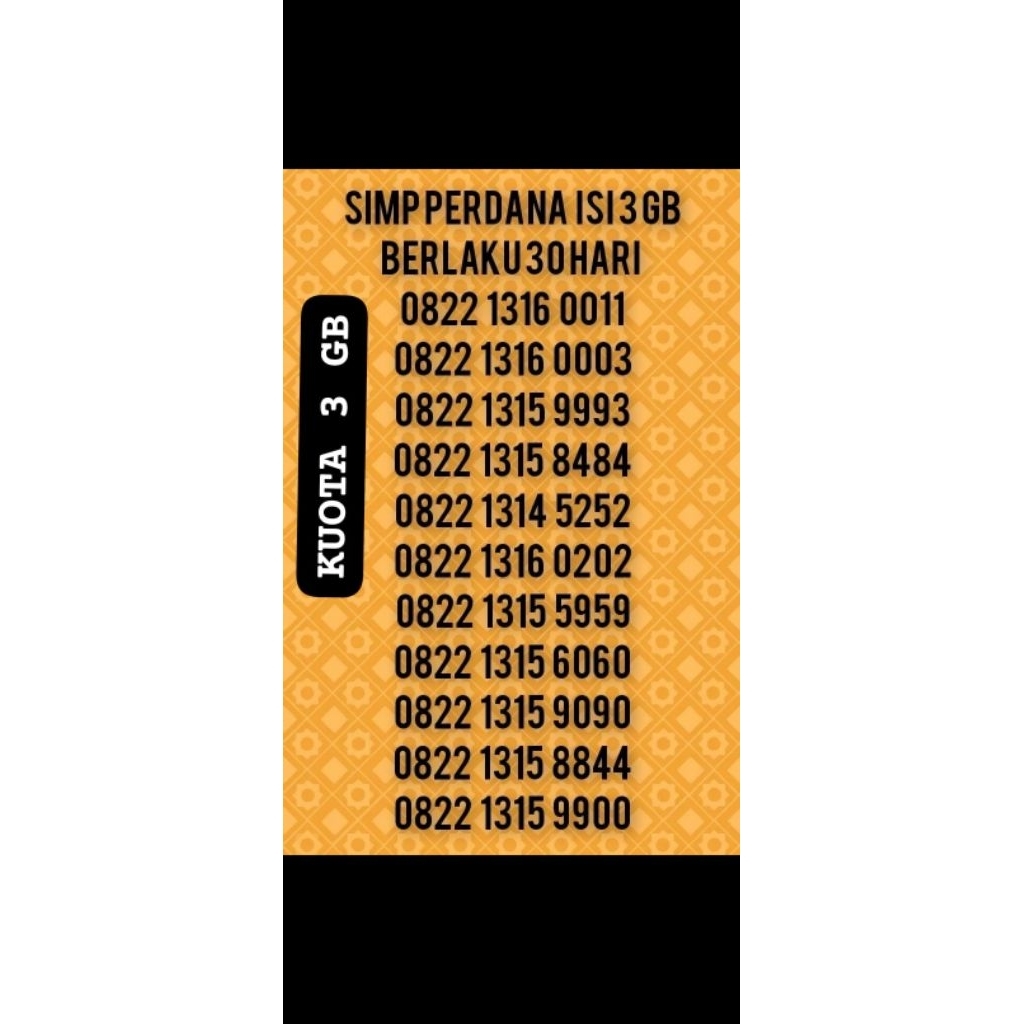 Nomor Cantik Telkomsel