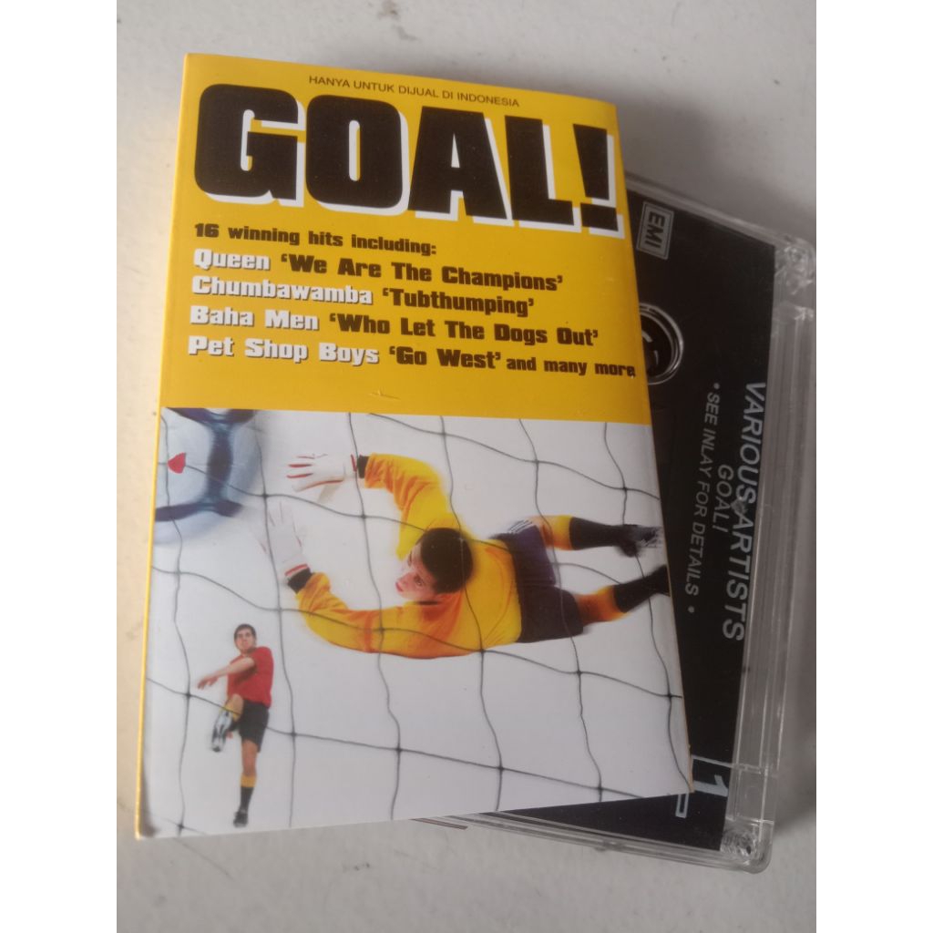 Kaset Pita Kompilasi GOAL 16 Winning Hits Queen dll