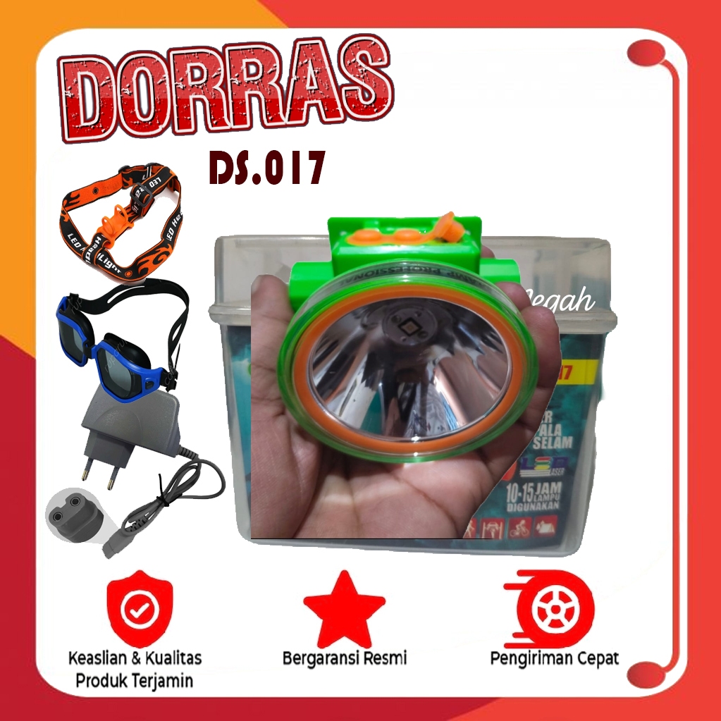 Senter Kepala Selam LED DORRAS DS-017 Super