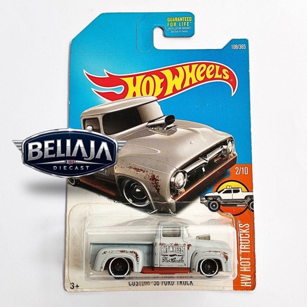 HOT WHEELS CUSTOM 56 FORD TRUCK GREY