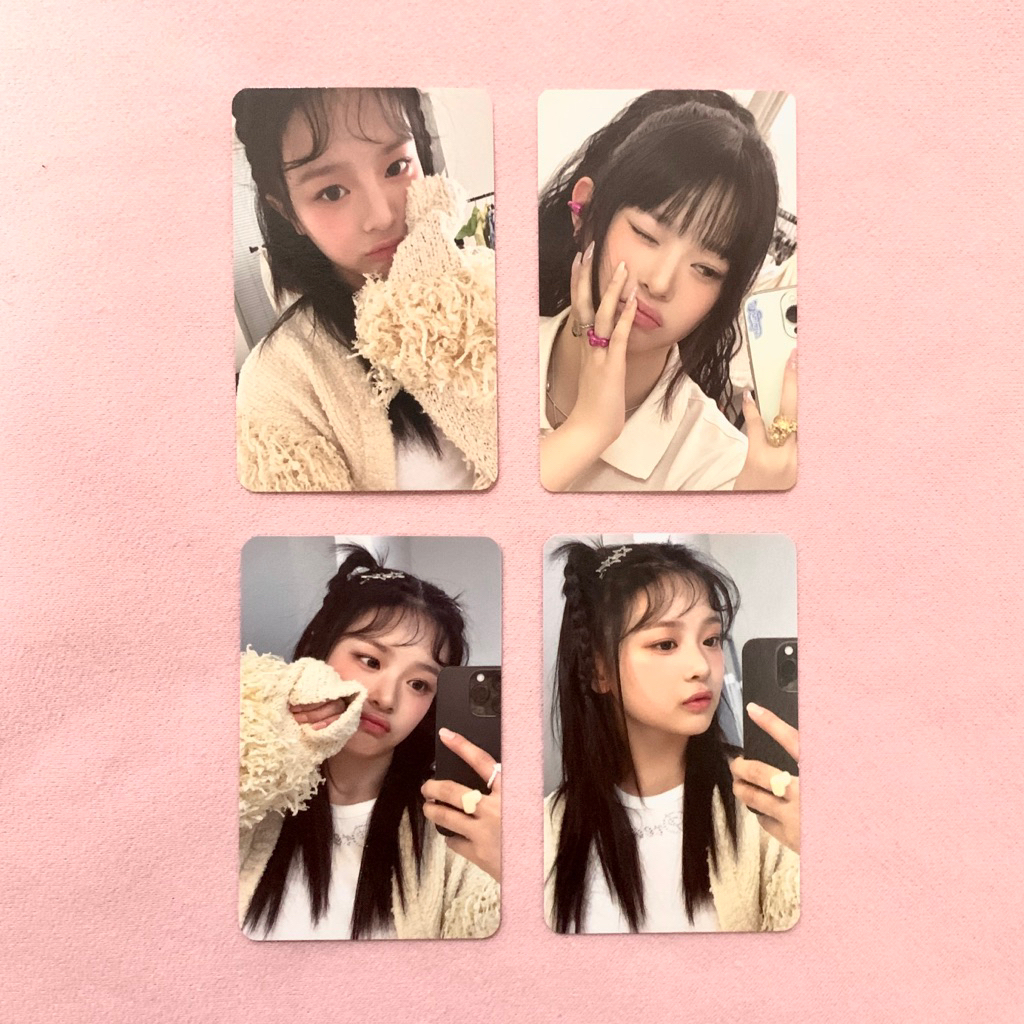 [OFFICIAL] HANNI NEWJEANS PHOTOCARD SEASONS GREETINGS 2024 SG24 GET UP GU IPHONE MIRROR SELCA SELFIE