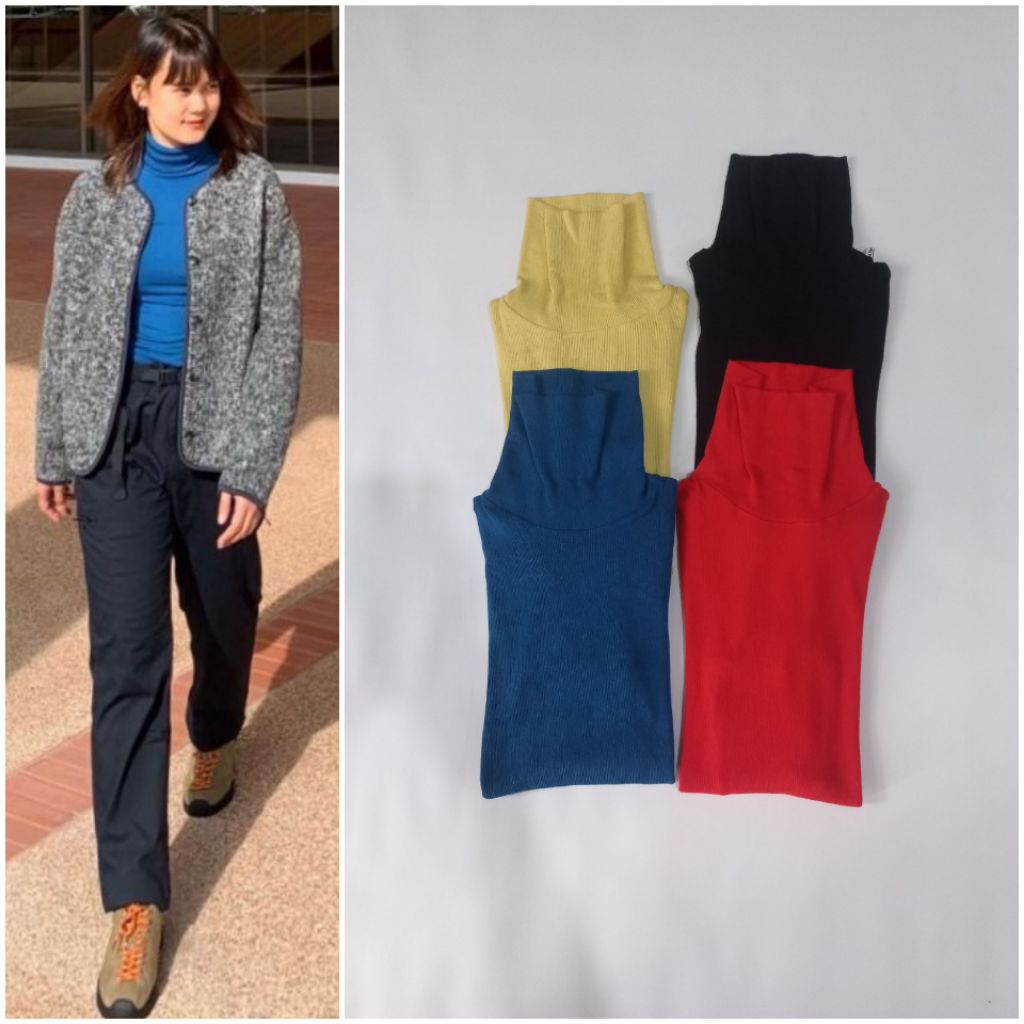 UNIQLO Heattech Extra Warm Seamless Ribbed TShirt