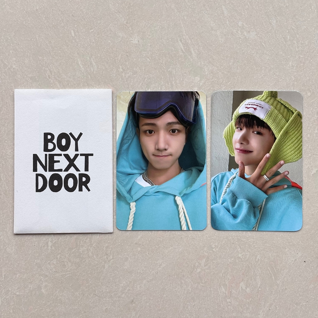 [READY INA] BOYNEXTDOOR WHO Photocard Pre-recording Broadcast Gongbang PC Myung Jaehyun Woonhak
