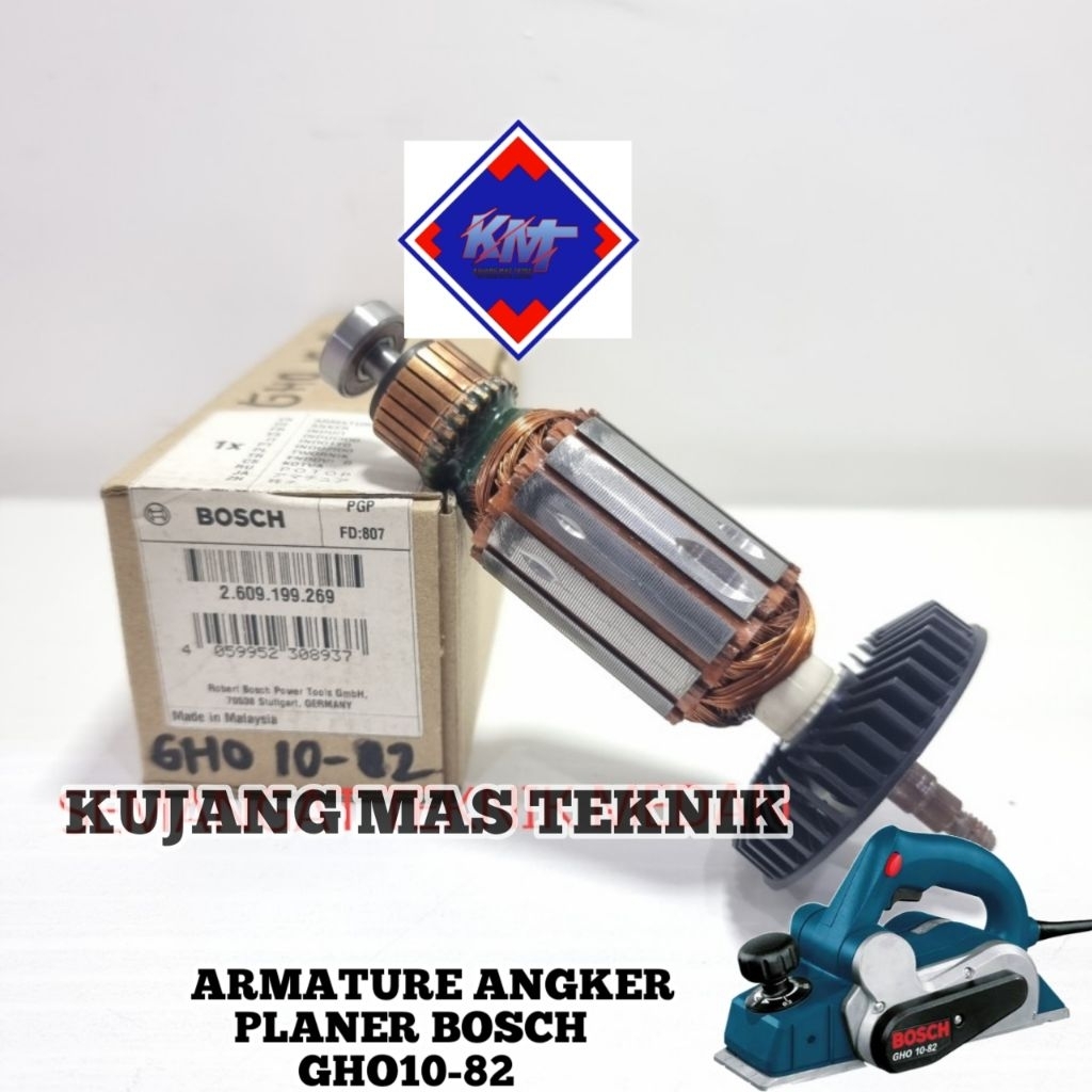 ARMATURE ANGKER GHO10-82 MESIN PLANER KETAM BOSCH GHO 10-82 ROTOR GHO10-82