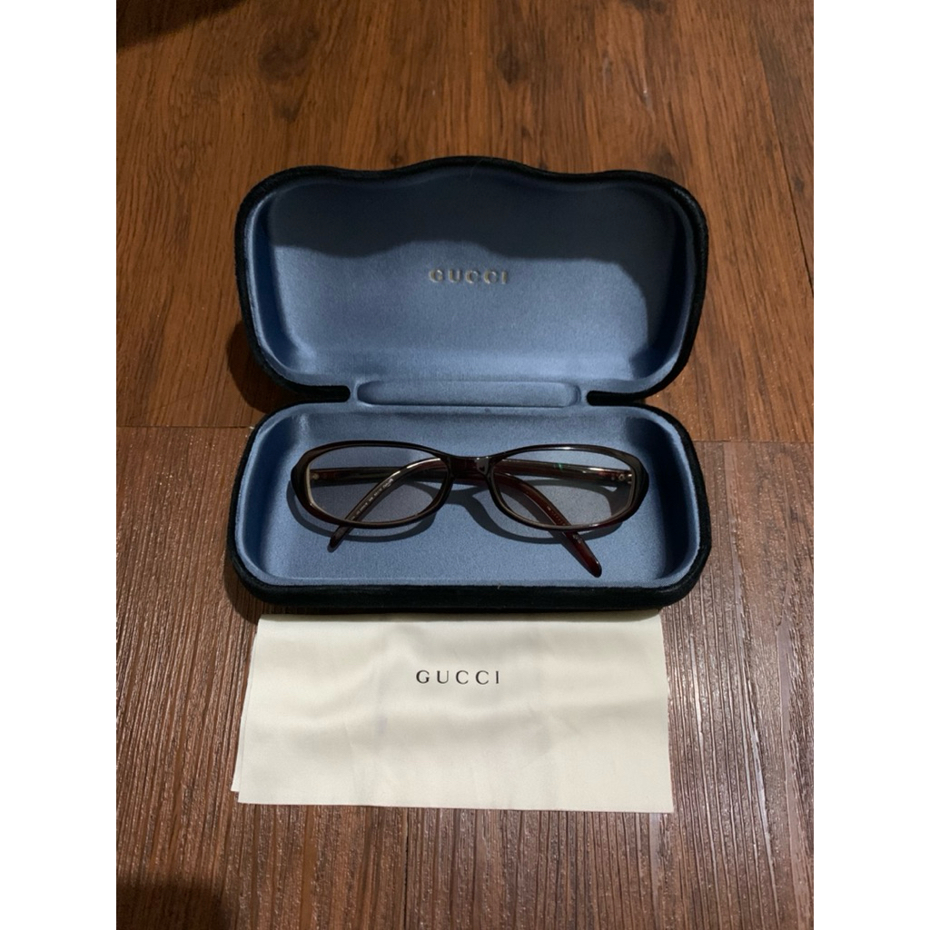 Kacamata Gucci  RIMMED 2498/S burgundy classic authentic preloved