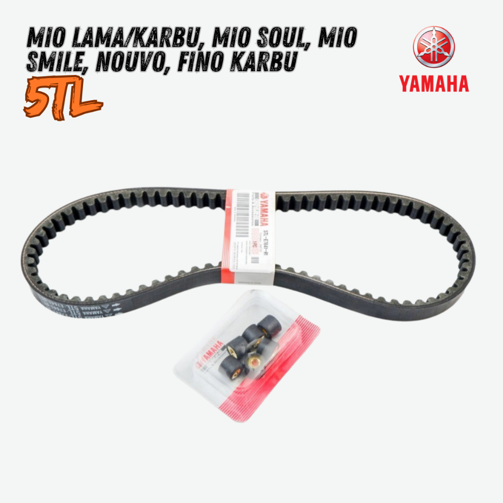vanbelt mio sporty + roller mio sporty 9 gram - v belt fino karbu / nouvo - fanbelt 5TL