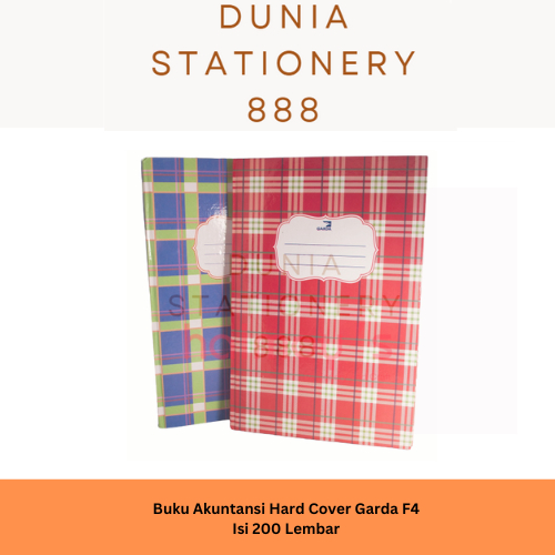 Buku Tulis Folio F4 Garda 100 Lembar Buku Hard Cover Folio Buku Akuntansi