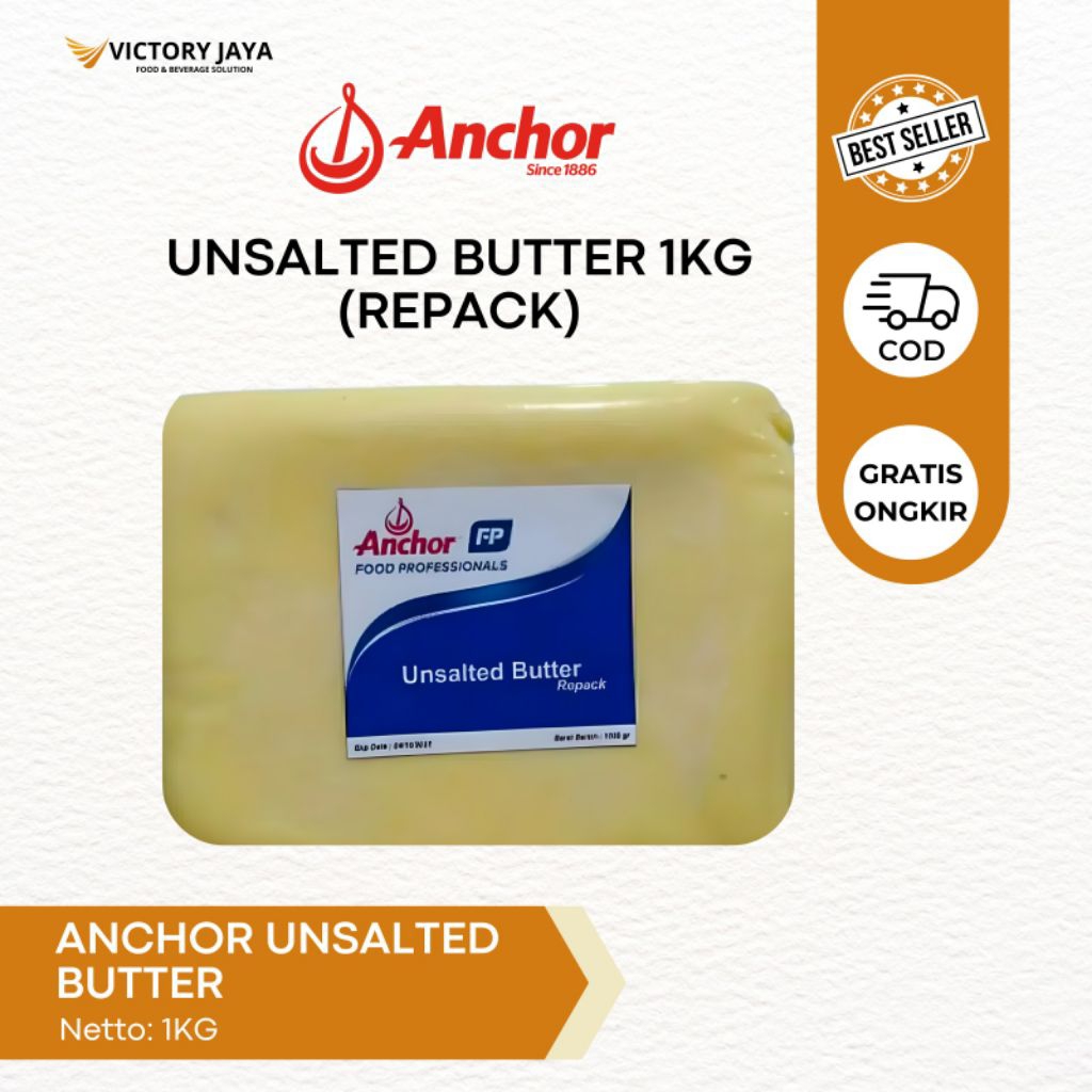 Anchr unsalted butter 1 kg