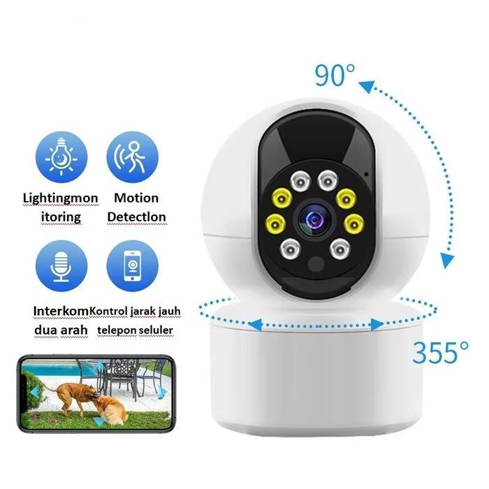 IP Cam CCTV V360 Pro WIFI INDOOR - Pengawasan Rotasi 360°