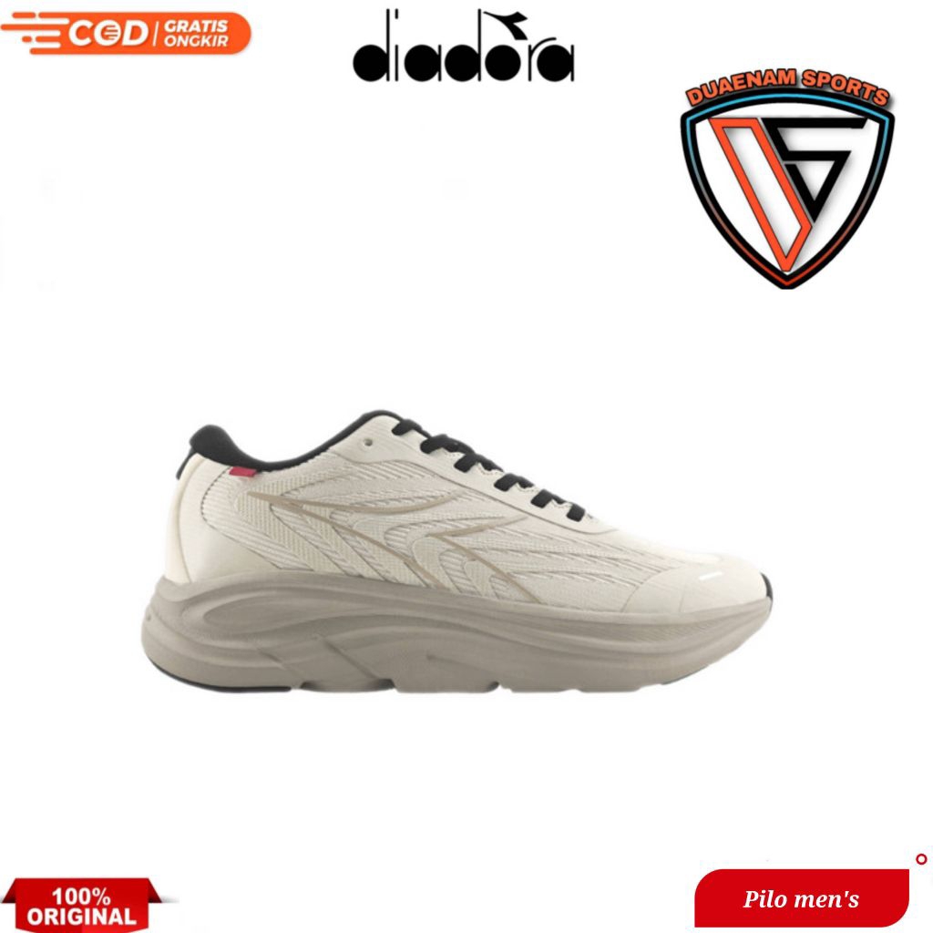 SALE DIADORA PILO MEN'S RUNNING SHOES-DK BROWN