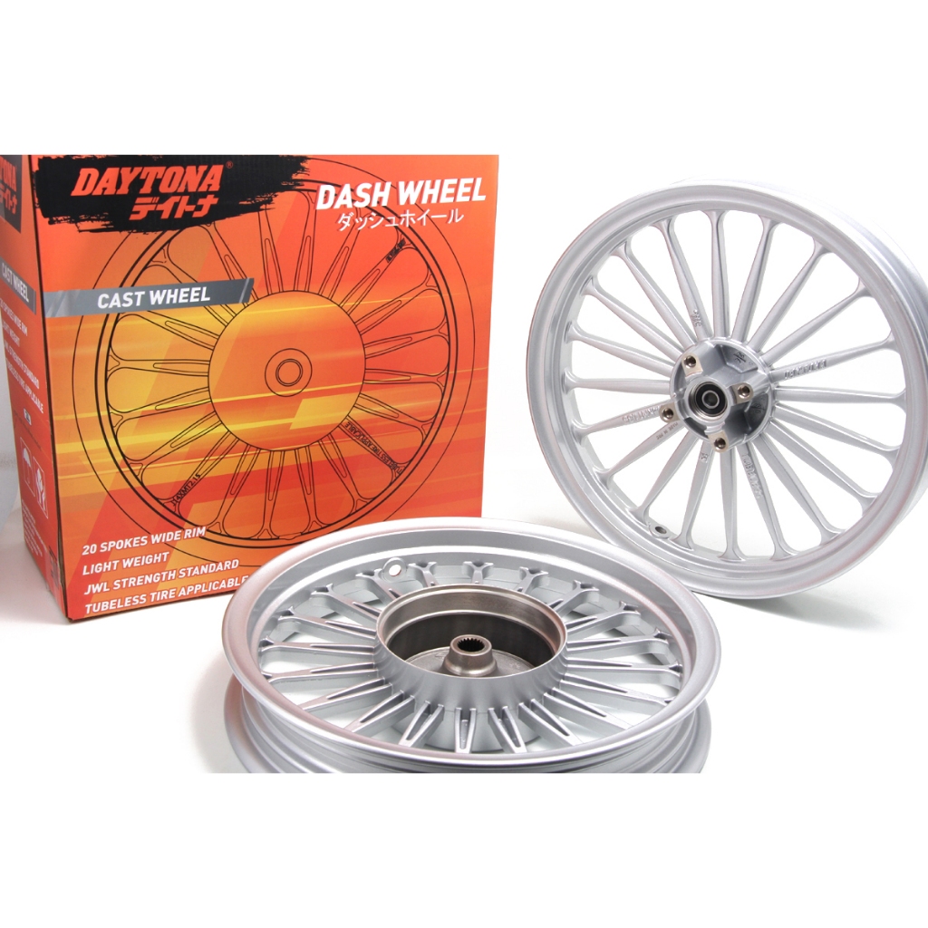 Dash Wheel Velg Daytona Palang 20, Mio karbu , Mio sporty , Mio soul Krbu , 5TL (SILVER)