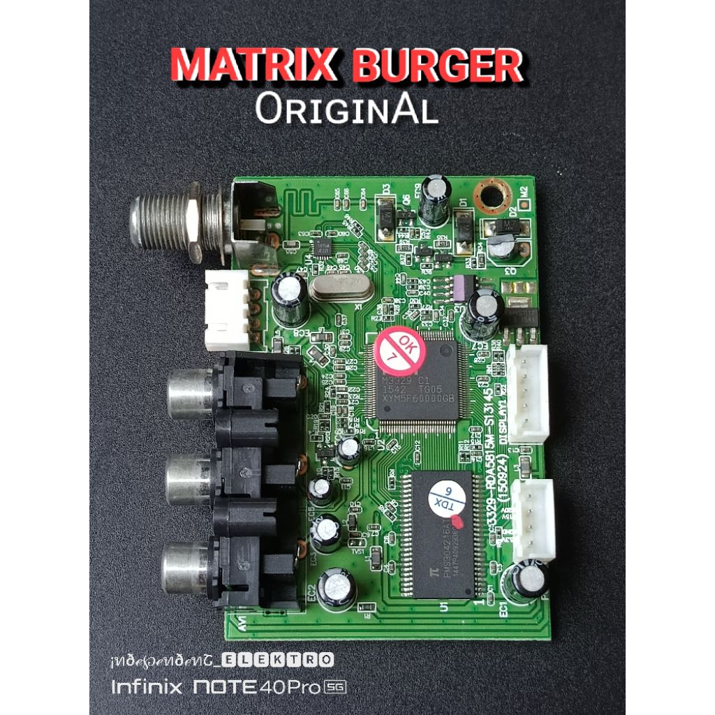 Mesin Reciver Matrix burger   MPEG Reciver matrix Burger