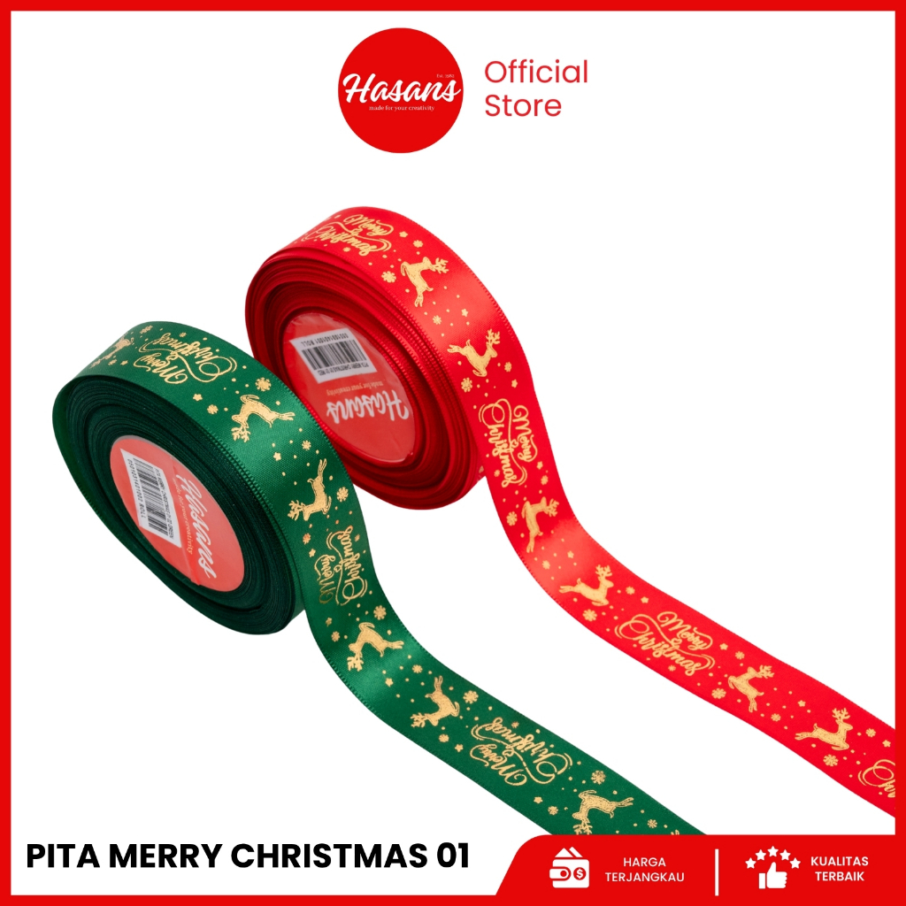 Hasans / [1 ROLL] pita natal / pita pohon natal / pita natal roll / pita hampers natal / pita kecil 