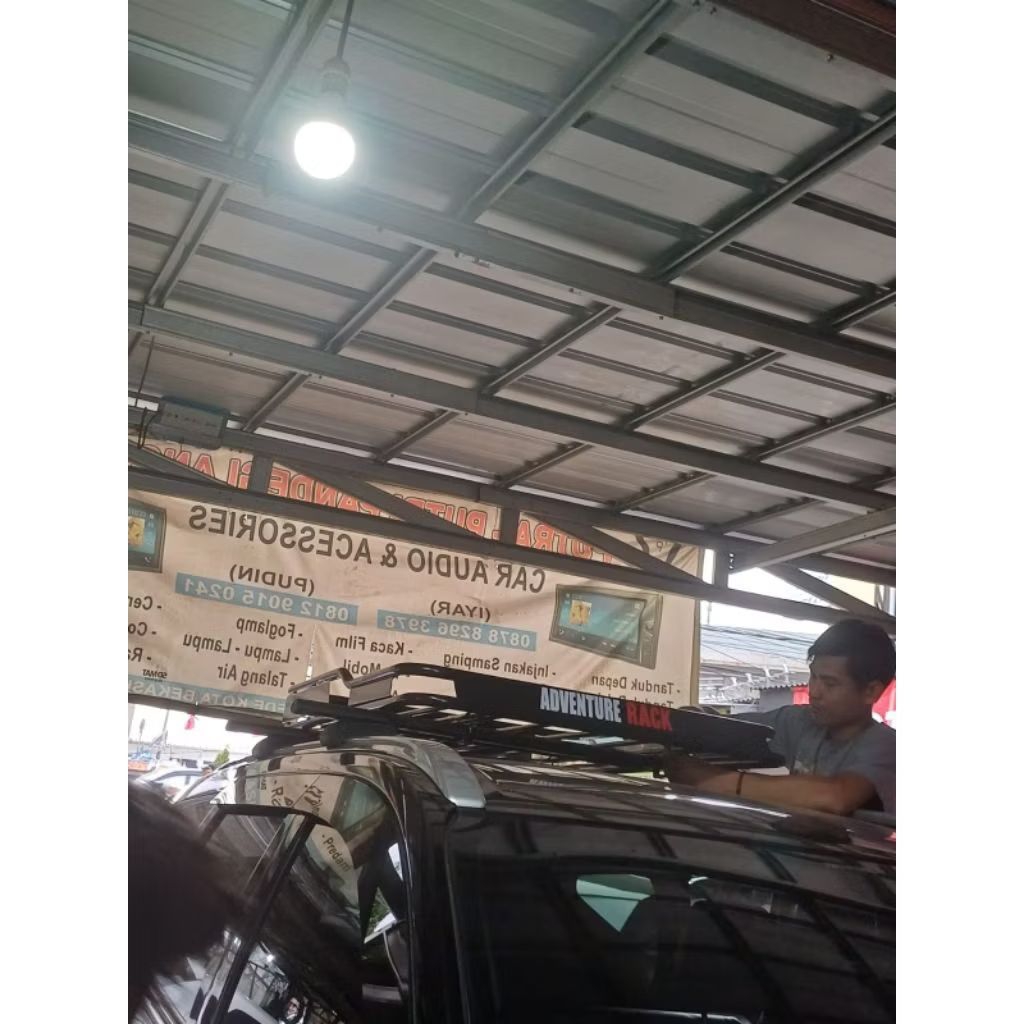 Roof rack roofrack bagasi atas mobil model adventure jepit roof rail