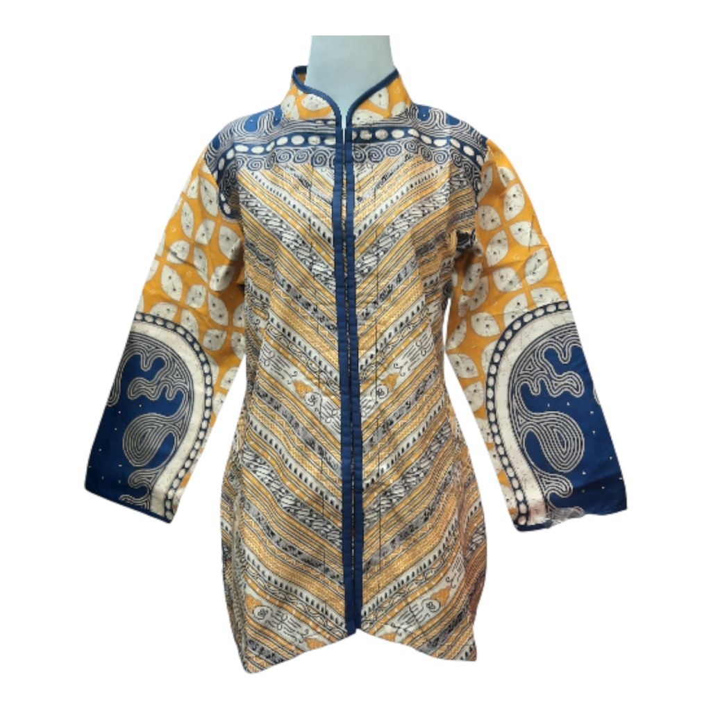 blus batik/blus batik moderen/blus batik kantoran/blus batik kombinasi/blus batik santai