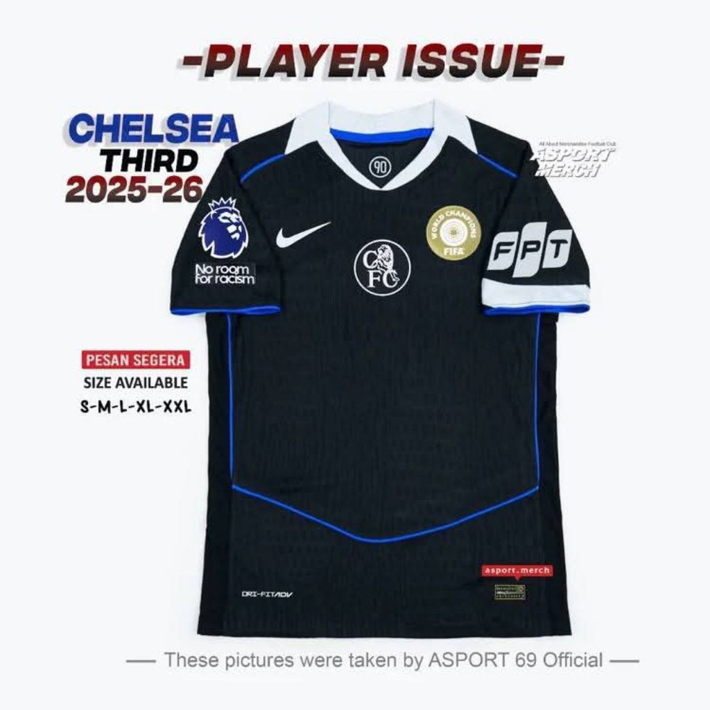 PLAYER ISSUE CHELSEA THIRD 2025 2026 CHELSEA PLAYER ISSUE 3rd 25-26