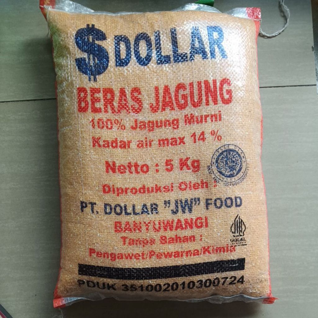 Beras Jagung Dollar 5kg