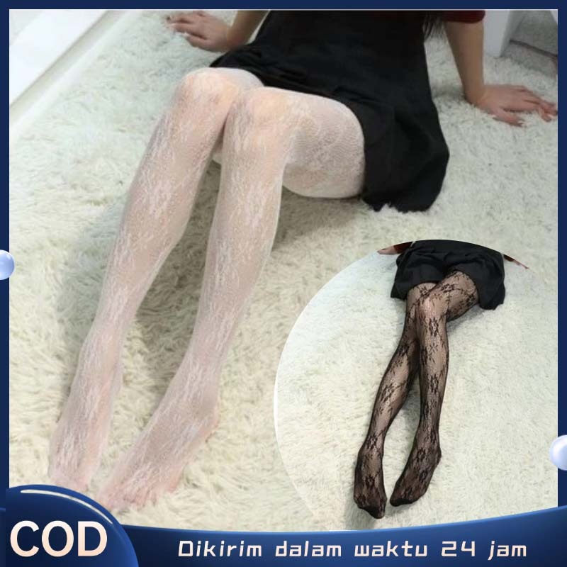 Stocking Motif Bunga Stocking Untuk Bunga Stocking Putih Pantyhose Renda Bunga