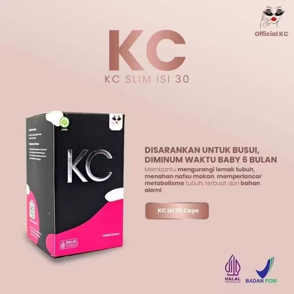 KC Slim Kapsul Herbal Diet | Suplemen Pelangsing Alami | Bantu Jaga Berat Badan