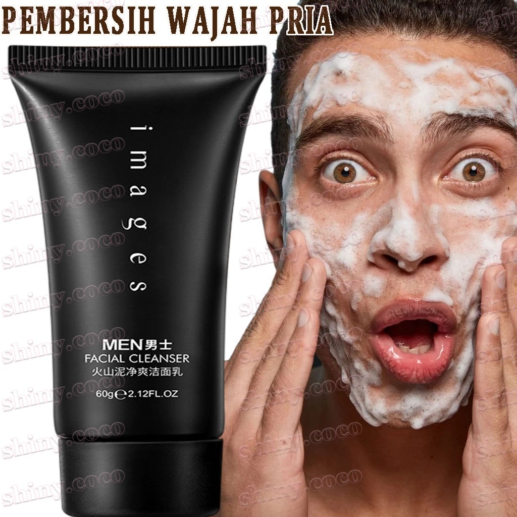 Sabun Cuci Muka Pria Pemutih Wajah Pria Tungau Pembersih Jerawat Dan Komedo Kontrol Melembabkan Ring