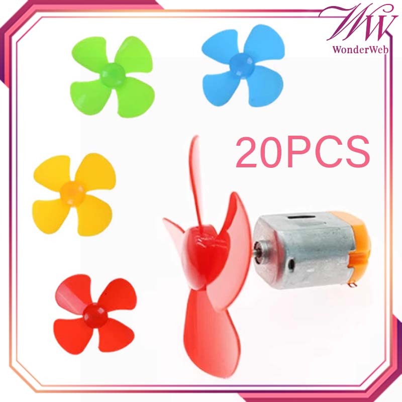 20pcs/Set Baling Baling Kipas Angin Mini 6cm Baling Kipas Kecil Baling Baling Layangan Mainan Baling