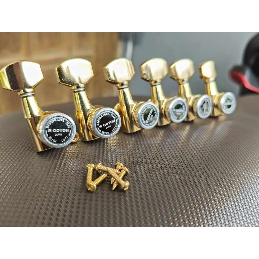 DRYER GOTOH GOLD ORIGINAL LOCK DREYER GITAR ELEKTRIK DRYER GITAR GOTOH GOLD