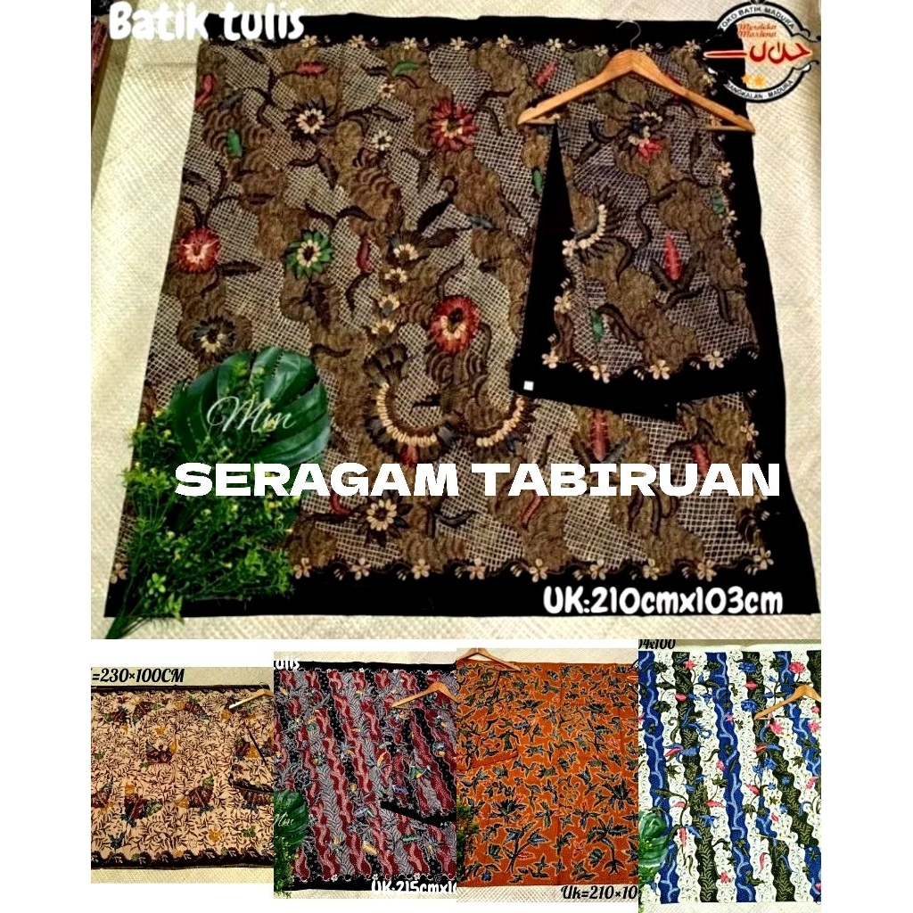 KAIN SERAGAM BATIK TULIS MADURA TANJUNG BUMI HOMEMADE
